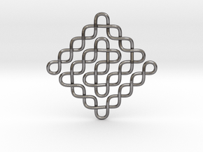 Endless Knot Pendant in Processed Stainless Steel 316L (BJT)