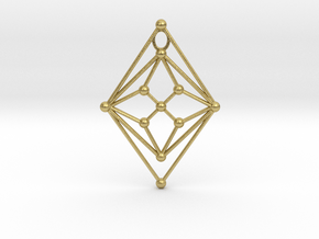 GH Pendant in Natural Brass