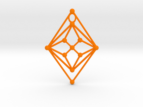 GH Pendant in Orange Smooth Versatile Plastic