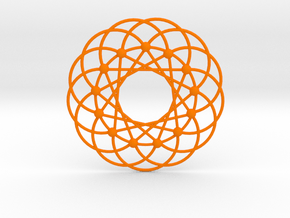 Paley Pendant in Orange Smooth Versatile Plastic