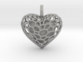 Inner Heart Pendant in Aluminum