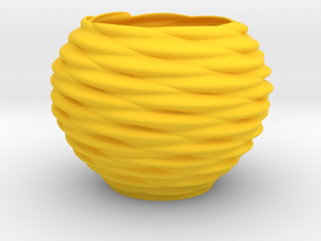 Vase Pn1633 in Yellow Smooth Versatile Plastic