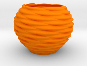 Vase Pn1633 in Orange Smooth Versatile Plastic