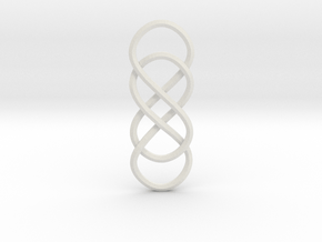 Double Infinity pendant in White Natural TPE (SLS)