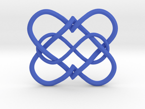 2 Hearts Infinity Pendant in Blue Smooth Versatile Plastic
