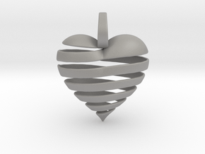 Ribbon Heart Pendant in Accura Xtreme