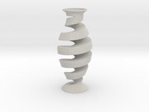 Spiral Vase in Matte High Definition Full Color