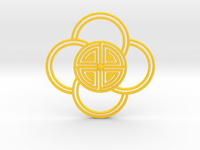 Dorset CC Pendant in Yellow Smooth Versatile Plastic