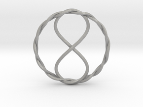 Infinity Pendant in Aluminum