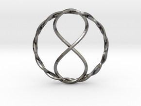 Infinity Pendant in Processed Stainless Steel 17-4PH (BJT)