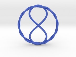 Infinity Pendant in Blue Smooth Versatile Plastic