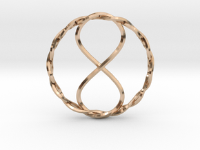 Infinity Pendant in 9K Rose Gold 