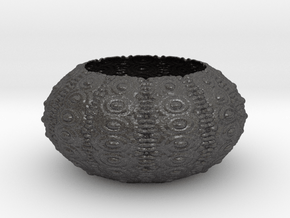 Sea Urchin Bowl in Dark Gray PA12 Glass Beads