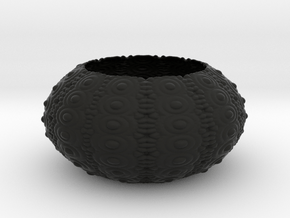 Sea Urchin Bowl in Black Smooth PA12
