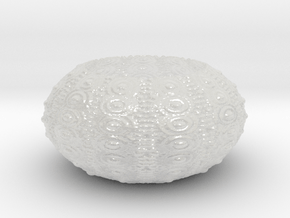 Sea Urchin Bowl in Clear Ultra Fine Detail Plastic