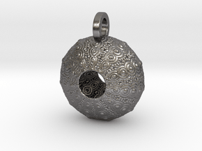 Sea Urchin Pendant in Processed Stainless Steel 17-4PH (BJT)