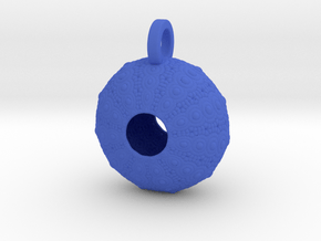 Sea Urchin Pendant in Blue Smooth Versatile Plastic