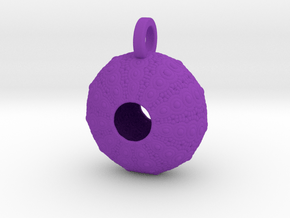 Sea Urchin Pendant in Purple Smooth Versatile Plastic