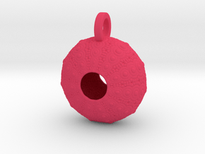 Sea Urchin Pendant in Pink Smooth Versatile Plastic
