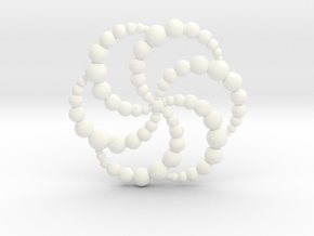 Solsbury CC Pendant in White Smooth Versatile Plastic