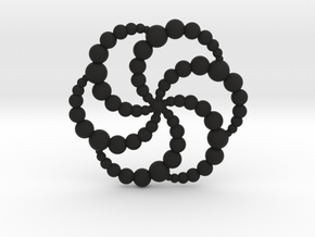 Solsbury CC Pendant in Black Smooth Versatile Plastic