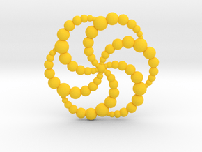 Solsbury CC Pendant in Yellow Smooth Versatile Plastic