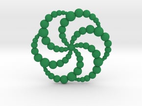 Solsbury CC Pendant in Green Smooth Versatile Plastic