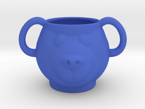Bear Decorative Mug  in Blue Smooth Versatile Plastic