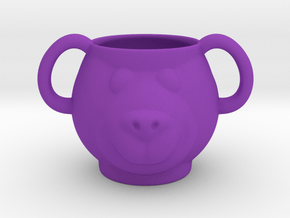 Bear Decorative Mug  in Purple Smooth Versatile Plastic