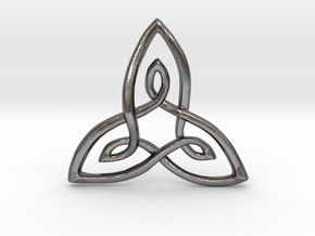Trifolium Knot Pendant in Processed Stainless Steel 17-4PH (BJT)