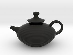 Decorative Teapot in Black Smooth PA12