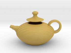 Decorative Teapot in Tan Fine Detail Plastic