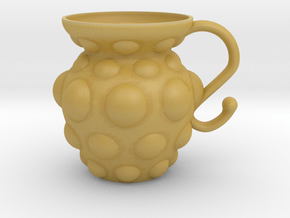 Decorative Mug in Tan Fine Detail Plastic