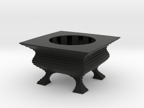 Tealight Holder in Black Smooth PA12