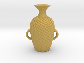 Vase 182Inc in Tan Fine Detail Plastic