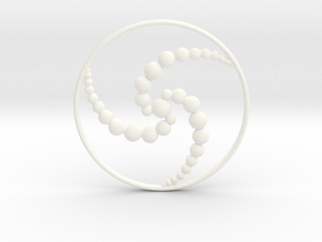 3ACC Pendant in White Smooth Versatile Plastic
