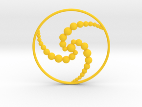 3ACC Pendant in Yellow Smooth Versatile Plastic