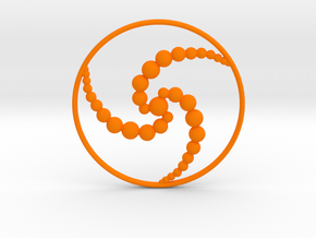 3ACC Pendant in Orange Smooth Versatile Plastic