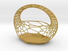 Tissue Basket in Tan Fine Detail Plastic