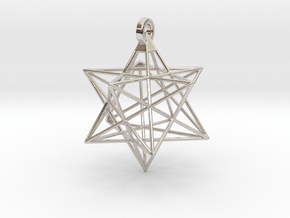 Small Stellated Dodecahedron Pendant in Platinum