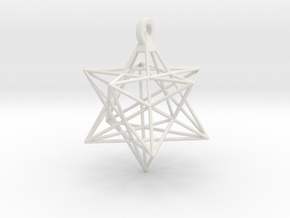 Small Stellated Dodecahedron Pendant in PA11 (SLS)