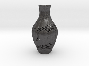 Vase 10433 in Dark Gray PA12 Glass Beads