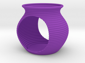 Tealight holder in Purple Smooth Versatile Plastic