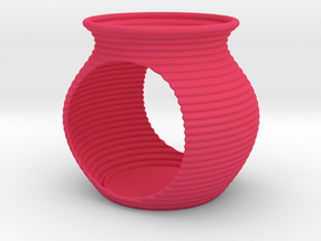 Tealight holder in Pink Smooth Versatile Plastic
