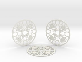Caley Coasters in White Natural TPE (SLS)
