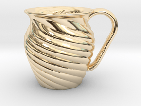 Decorative Mug in 14K Yellow Gold