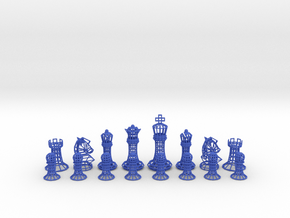Wire Chess  in Blue Smooth Versatile Plastic