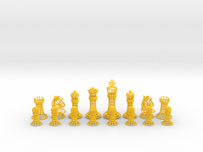 Wire Chess  in Yellow Smooth Versatile Plastic