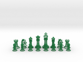 Wire Chess  in Green Smooth Versatile Plastic