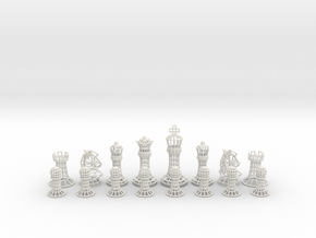 Wire Chess  in White Natural TPE (SLS)
